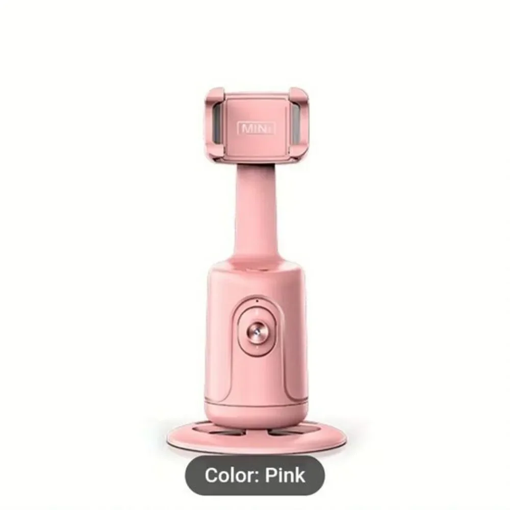 Automatic Face Tracking Holder, Mobile Live Show Selfie Holder -Black Pink White